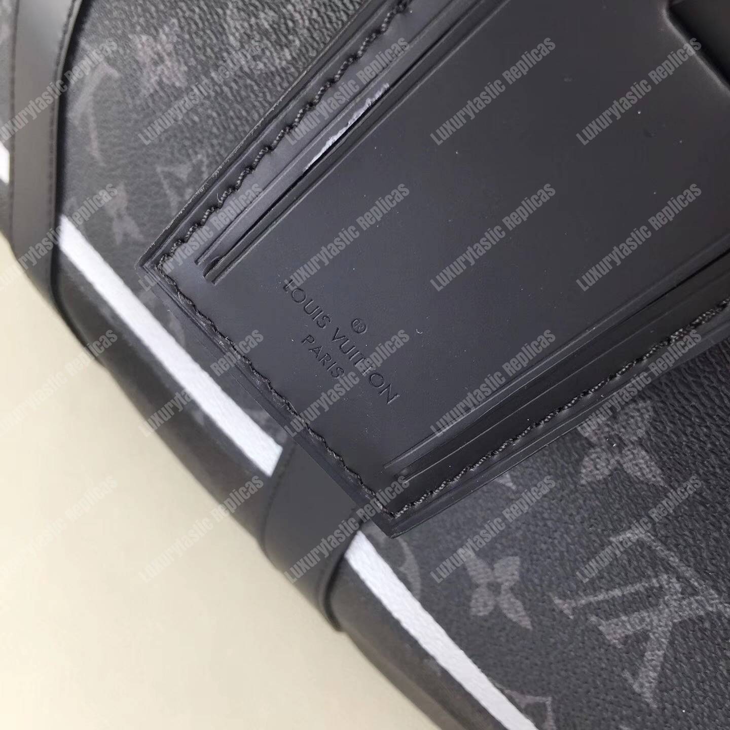 LV Keepall 45 Bandouliere Duffel Bag Monogram Eclipse Canvas