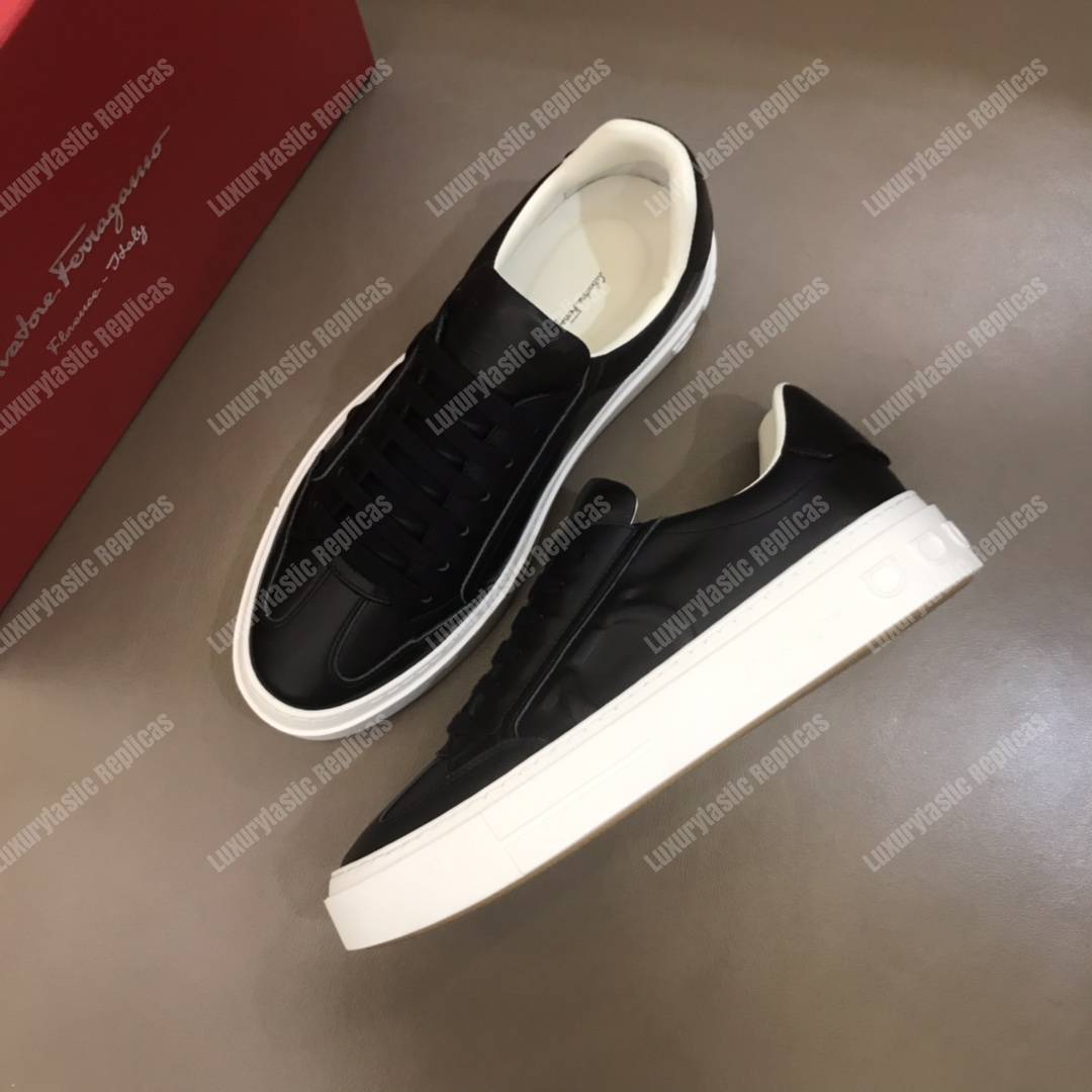Salvatore Ferragamo Gancini Sneaker Shoe Black