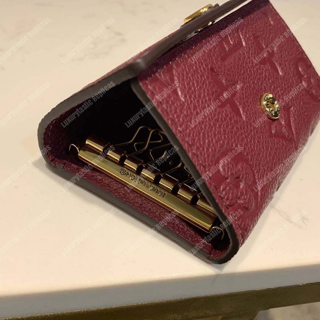 LV 6 KEY HOLDER Monogram Empreinte leather Aurore