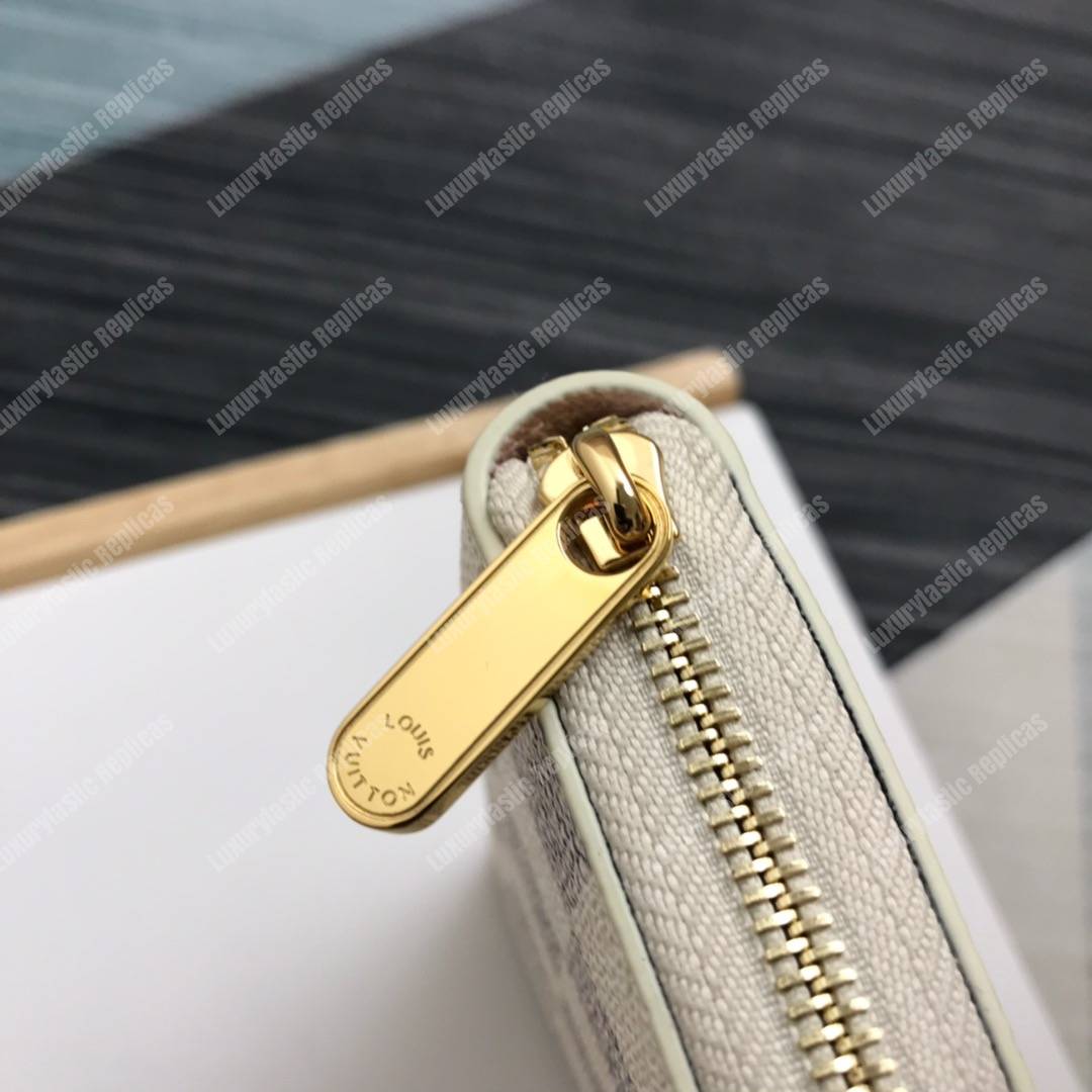 LV Zippy Coin Purse Damier Azur Beige