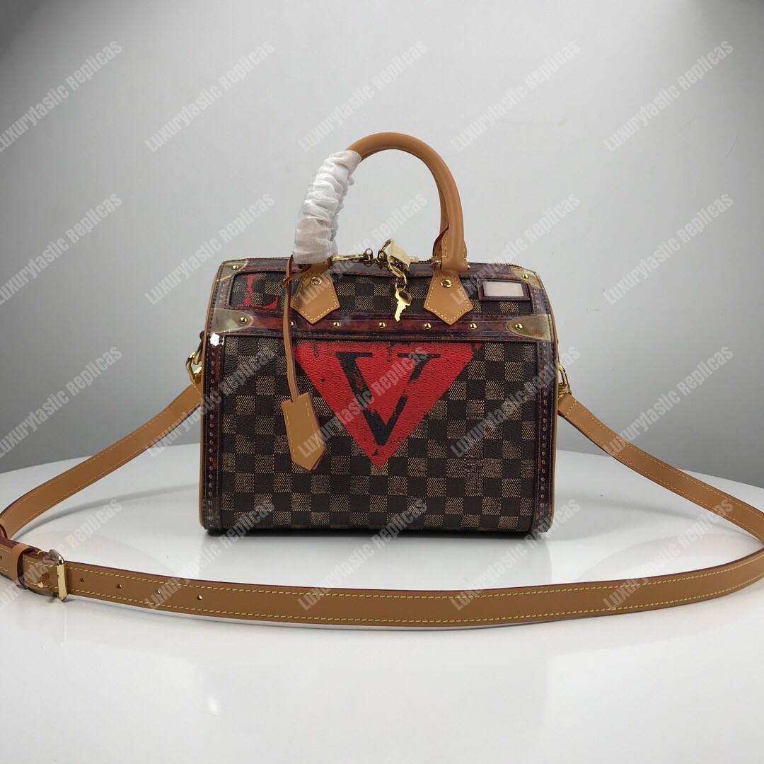 LV Speedy Bandouliere 25 Damier Time Trunk