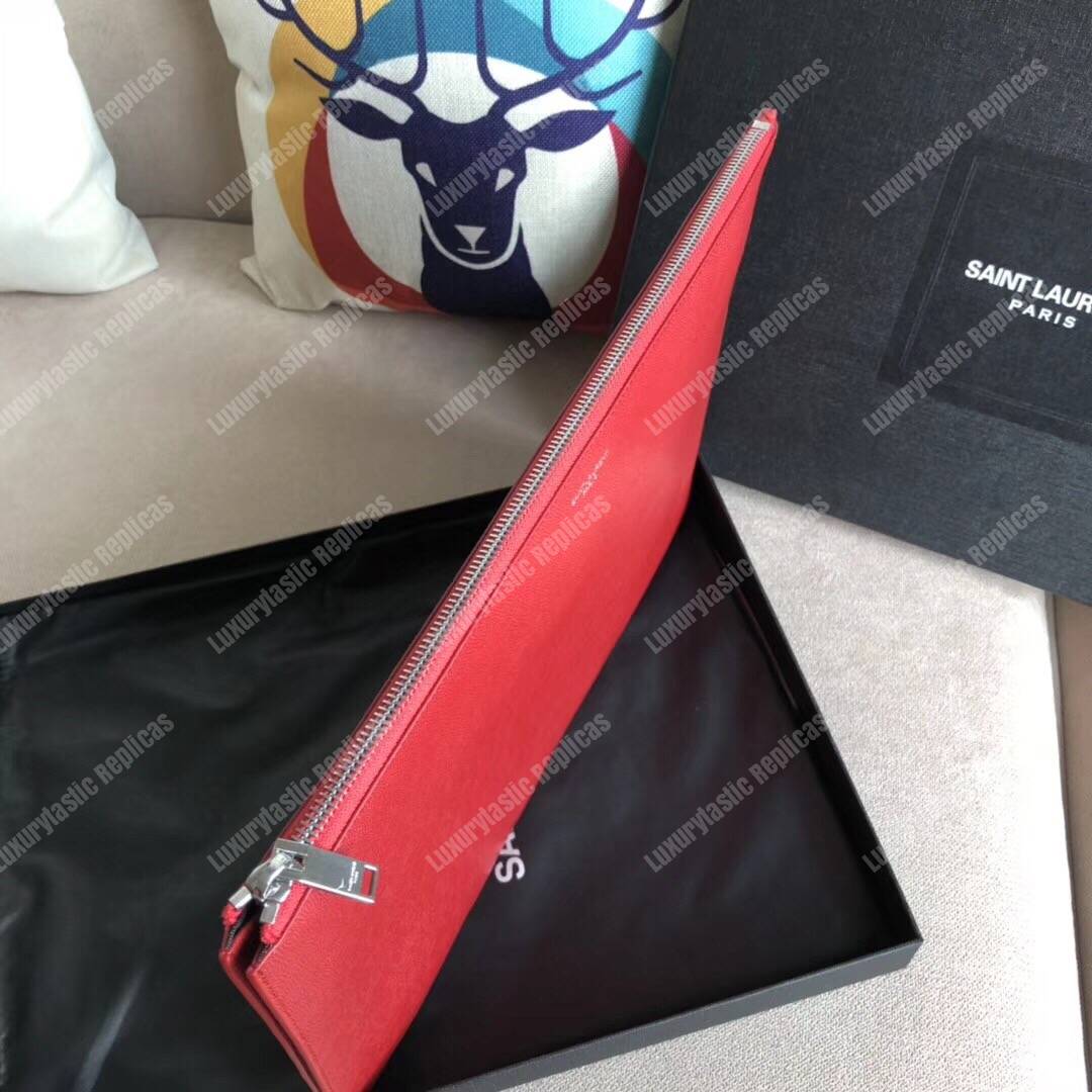 Saint Laurent Document Holder Red