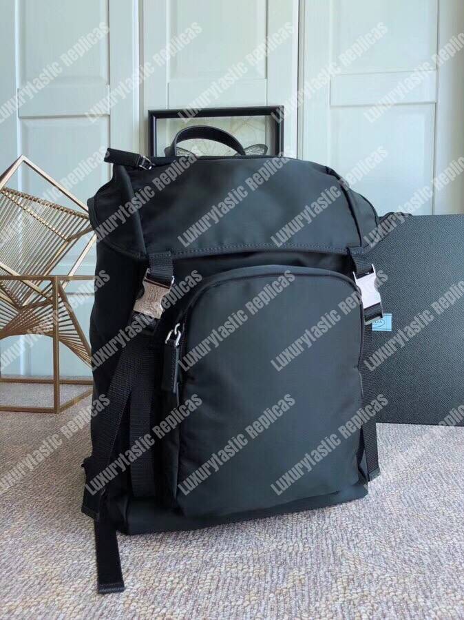 Pra*a technical fabric backpack black