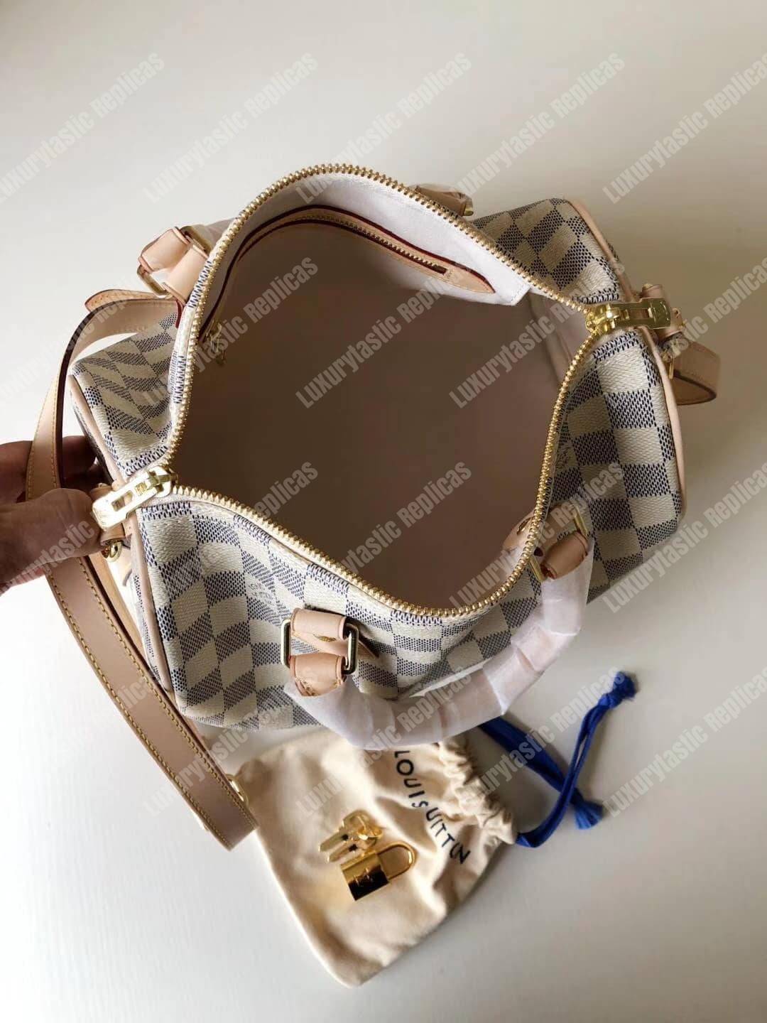 LV Speedy Bandouliere 25 Damier Azur Canvas