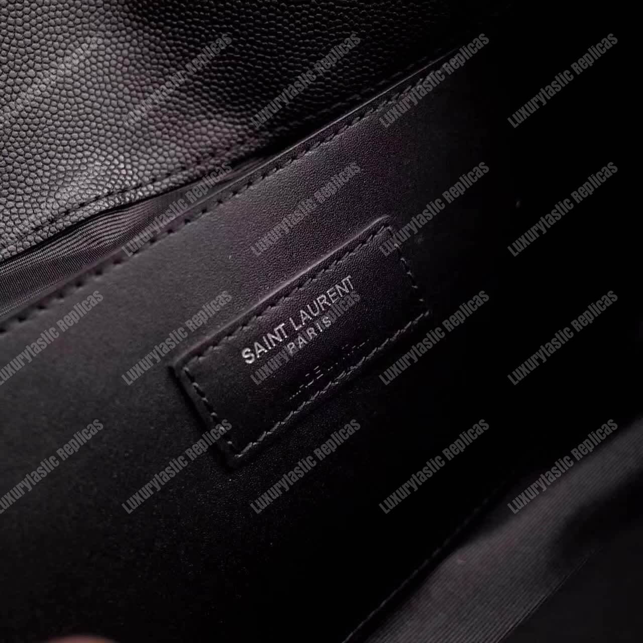 Saint Laurent Medium West Hollywood Black Textured Leather