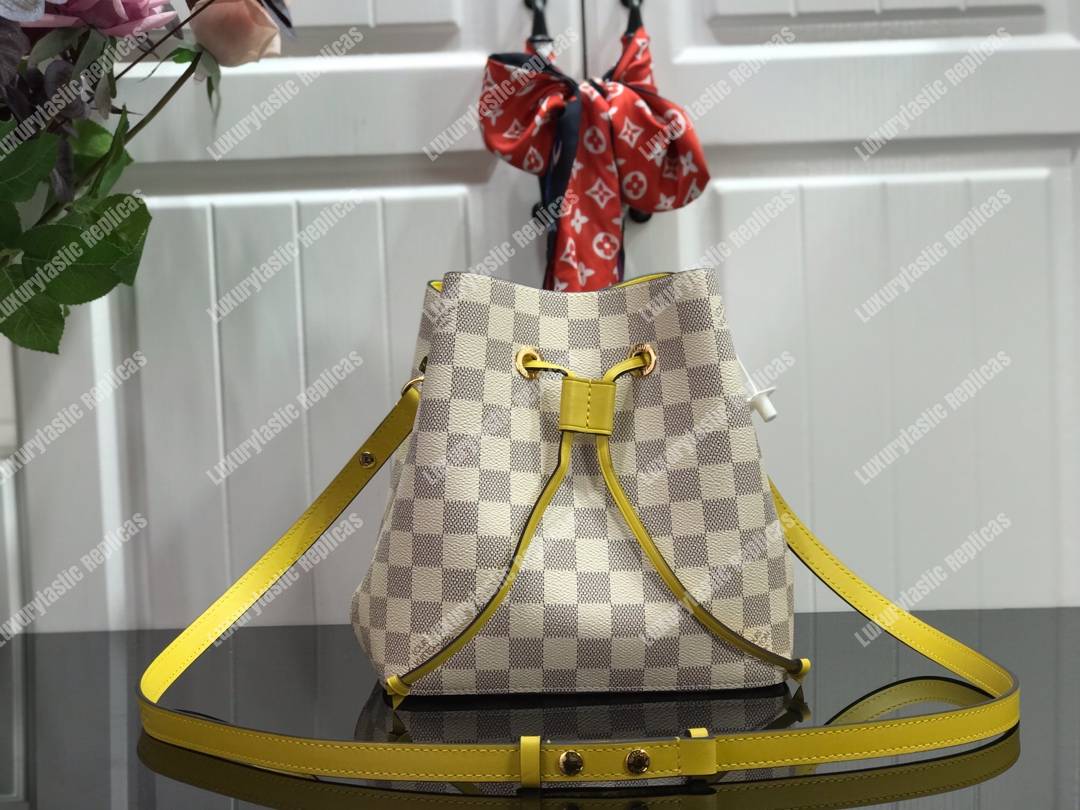 LV Noé BB Damier Azur Canvas Pineapple