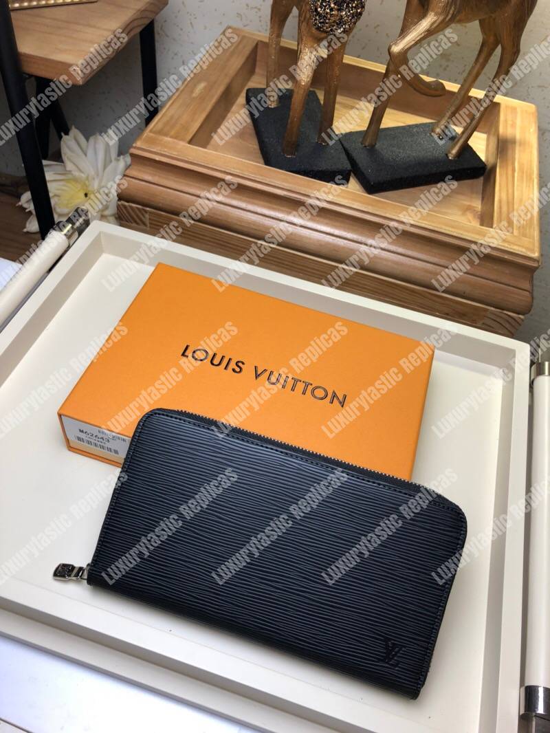LV Zippy Organizer Epi Leather Noir
