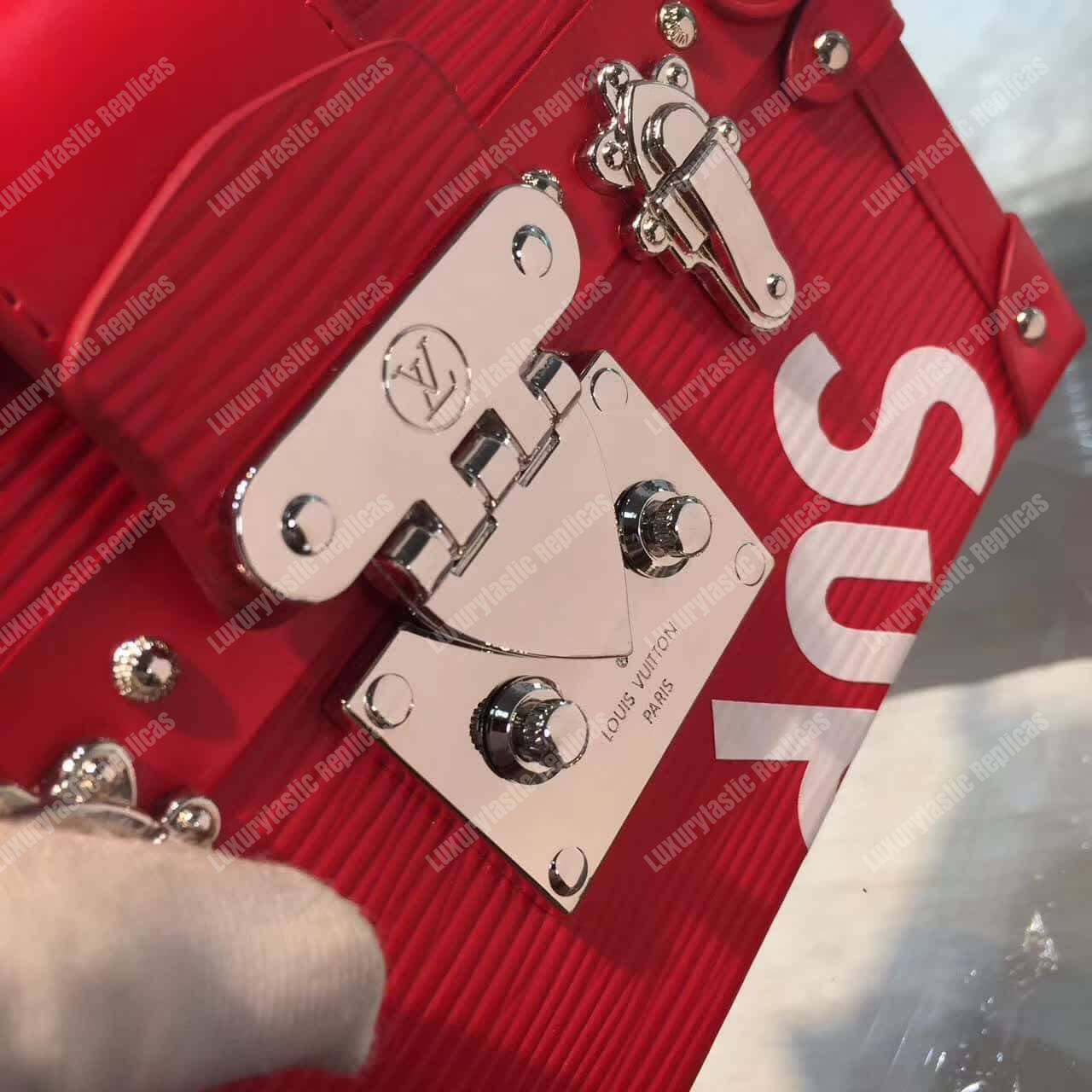 L**is vu*t*on x sup*e petite malle limited edition red