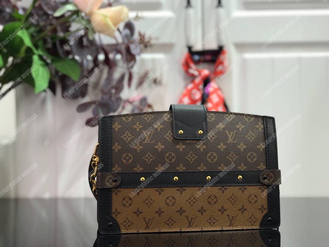 LV Trunk Clutch Monogram Reverse Canvas