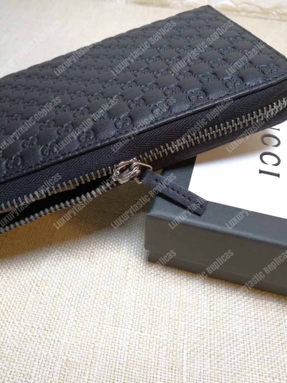 G*u*i gg micro G*u*issima zip around wallet black