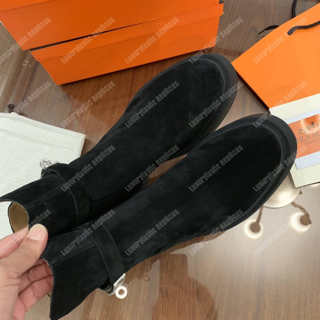 H**mes veo ankle boot black