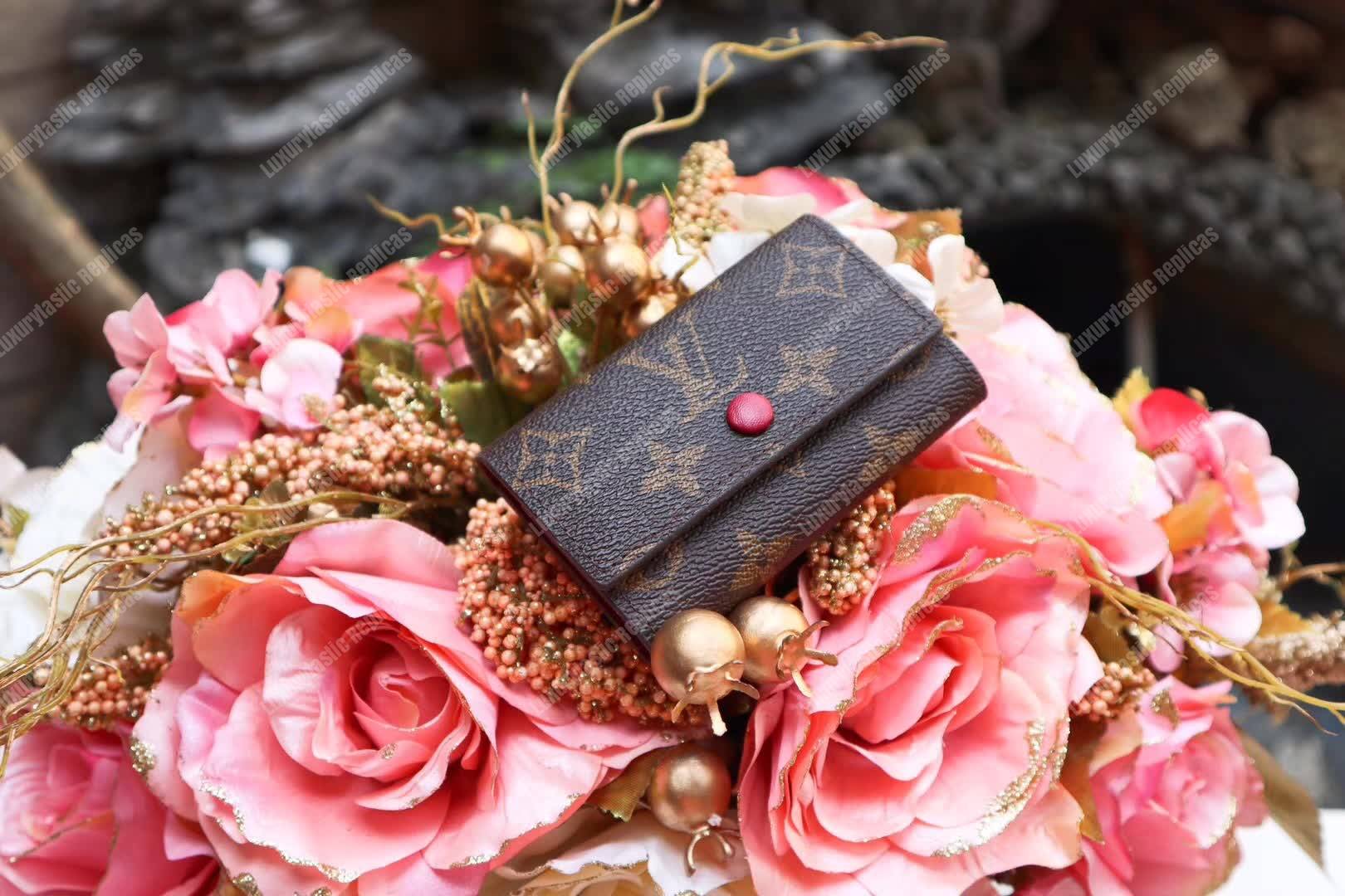 LV 6 Key Holder Monogram Canvas Fuchsia