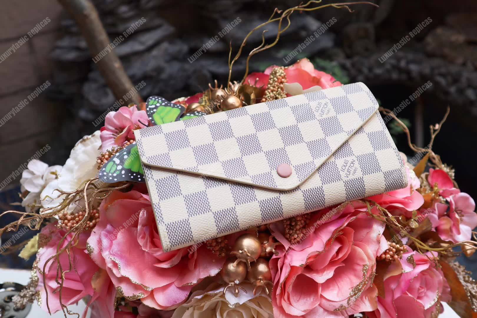 LV Joséphine Wallet Damier Azur Canvas