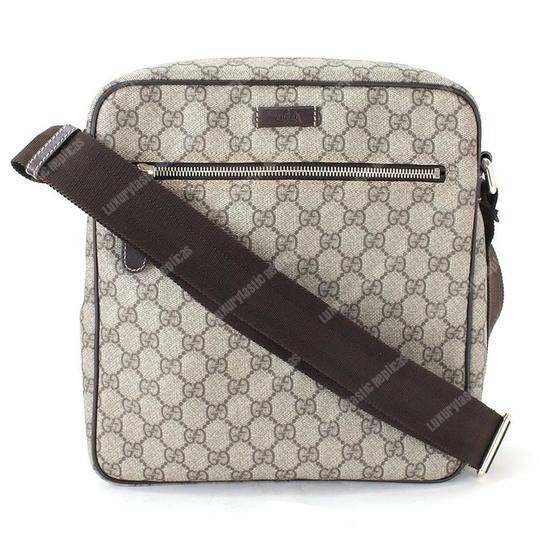 G*u*i gg sup*e canvas messenger bag brown