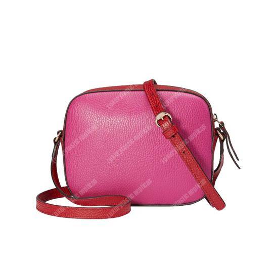 G*u*i soho small leather disco bag pink/red