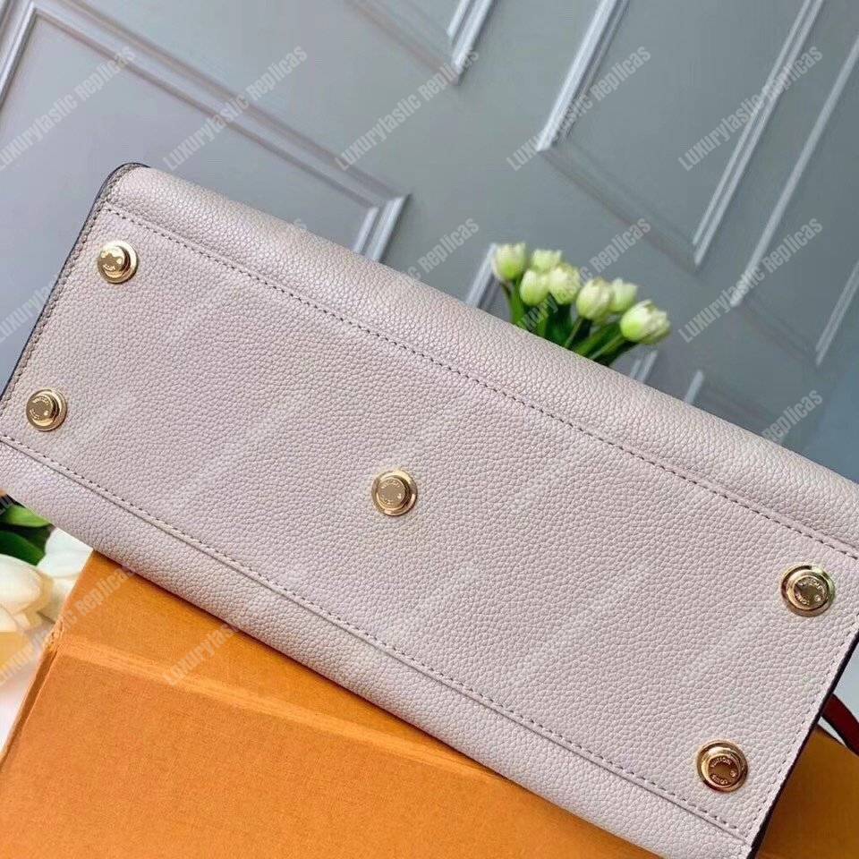 LV On My Side Calf Monogram Nappa Canvas Galet