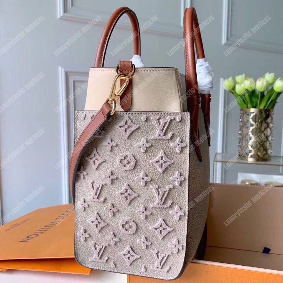 LV On My Side Calf Monogram Nappa Canvas Galet