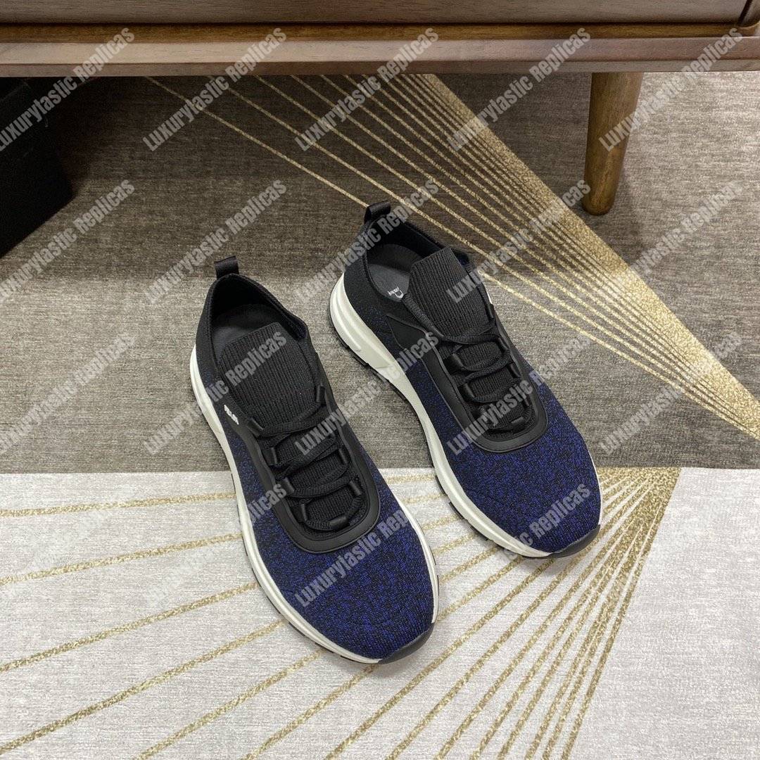 Pra*a prax 01 knit fabric sneakers blue