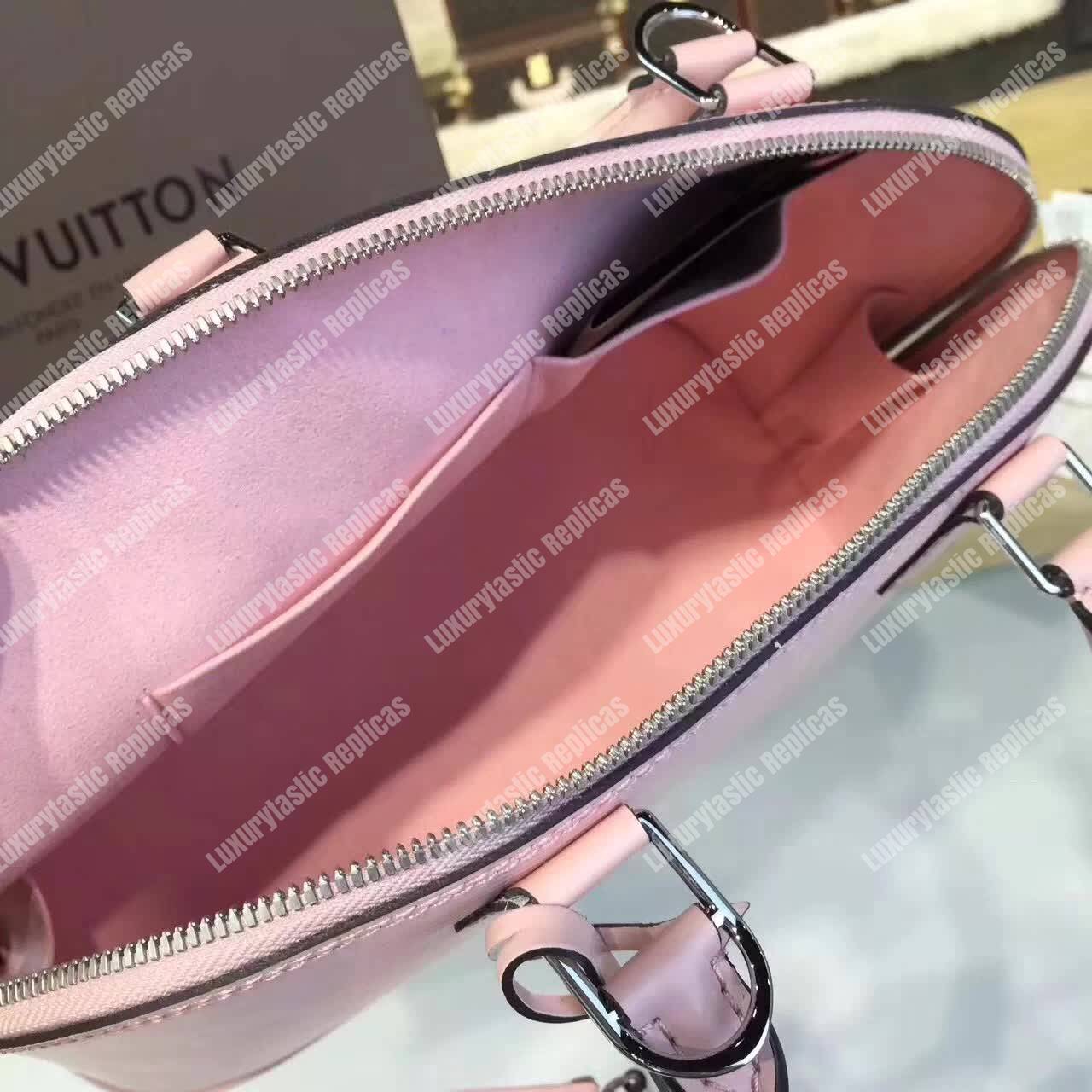 LV Alma PM Bag Epi Leather Rose Ballerine
