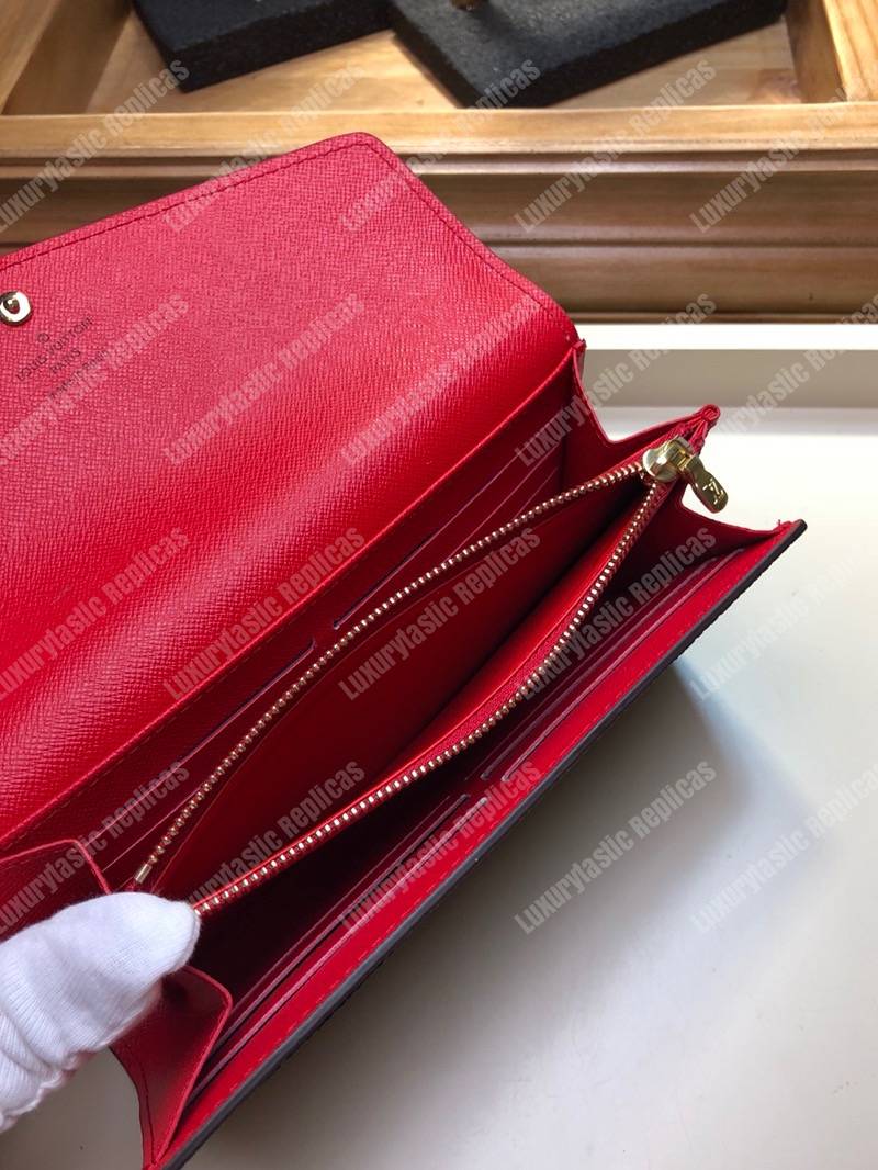 LV Sarah Wallet Monogram Coquelicot
