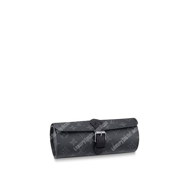 LV 3 Watch Case Monogram Eclipse
