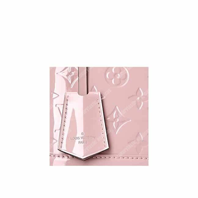 LV Alma BB Monogram Vernis Leather Rose Ballerine