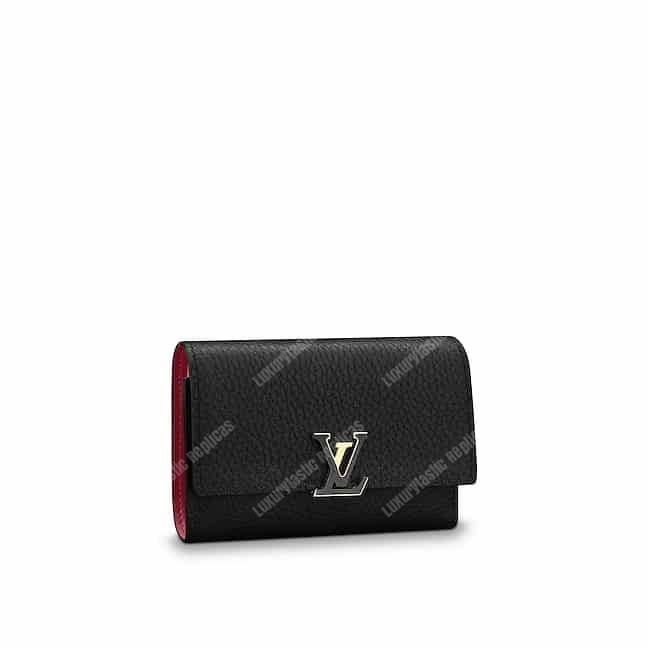 LV Capucines Compact Wallet Noir