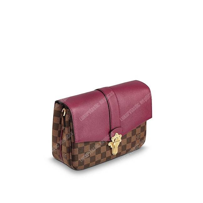 LV Clapton PM Damier Ebene Raisin