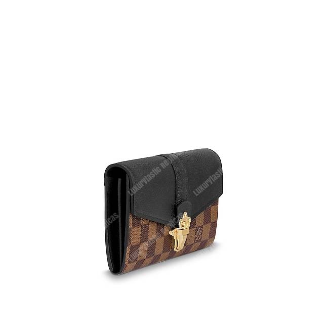 LV Clapton Wallet Damier Ebene Noir