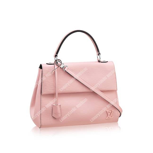 LV Cluny MM Bag Epi Leather Rose Ballerine