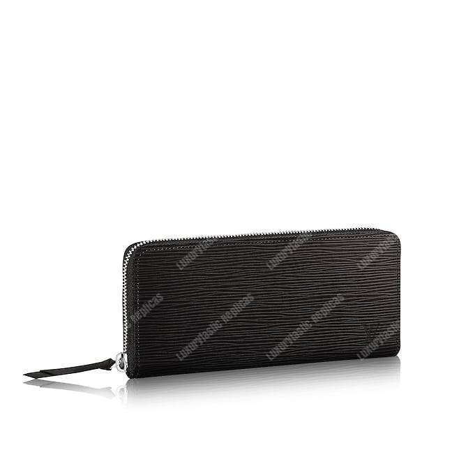 LV Clemence Wallet Epi Leather Noir