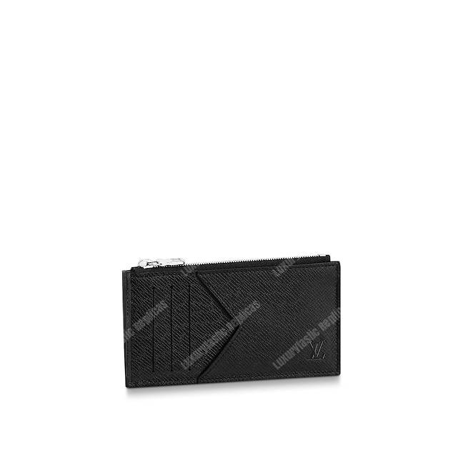 LV Coin Card Holder Taiga Leather