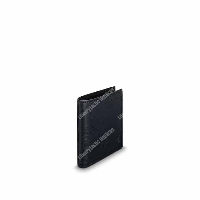 LV Compact Wallet Utah Leather Bleu Marine