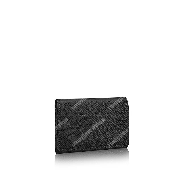 LV Enveloppe Carte De Visite Noir