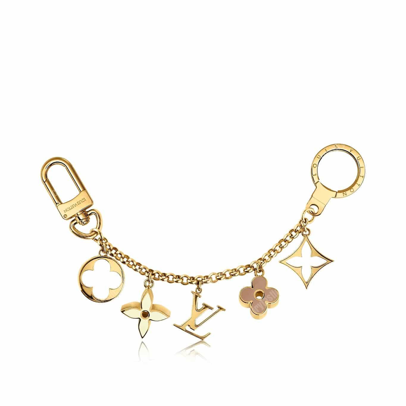 LV Fleur de Monogram Bag Charm Chain
