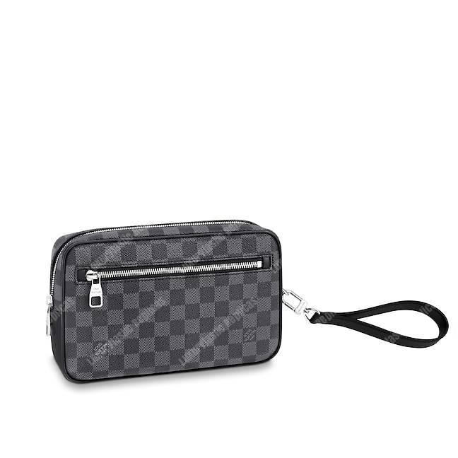 LV Kasai Clutch Damier Graphite Canvas