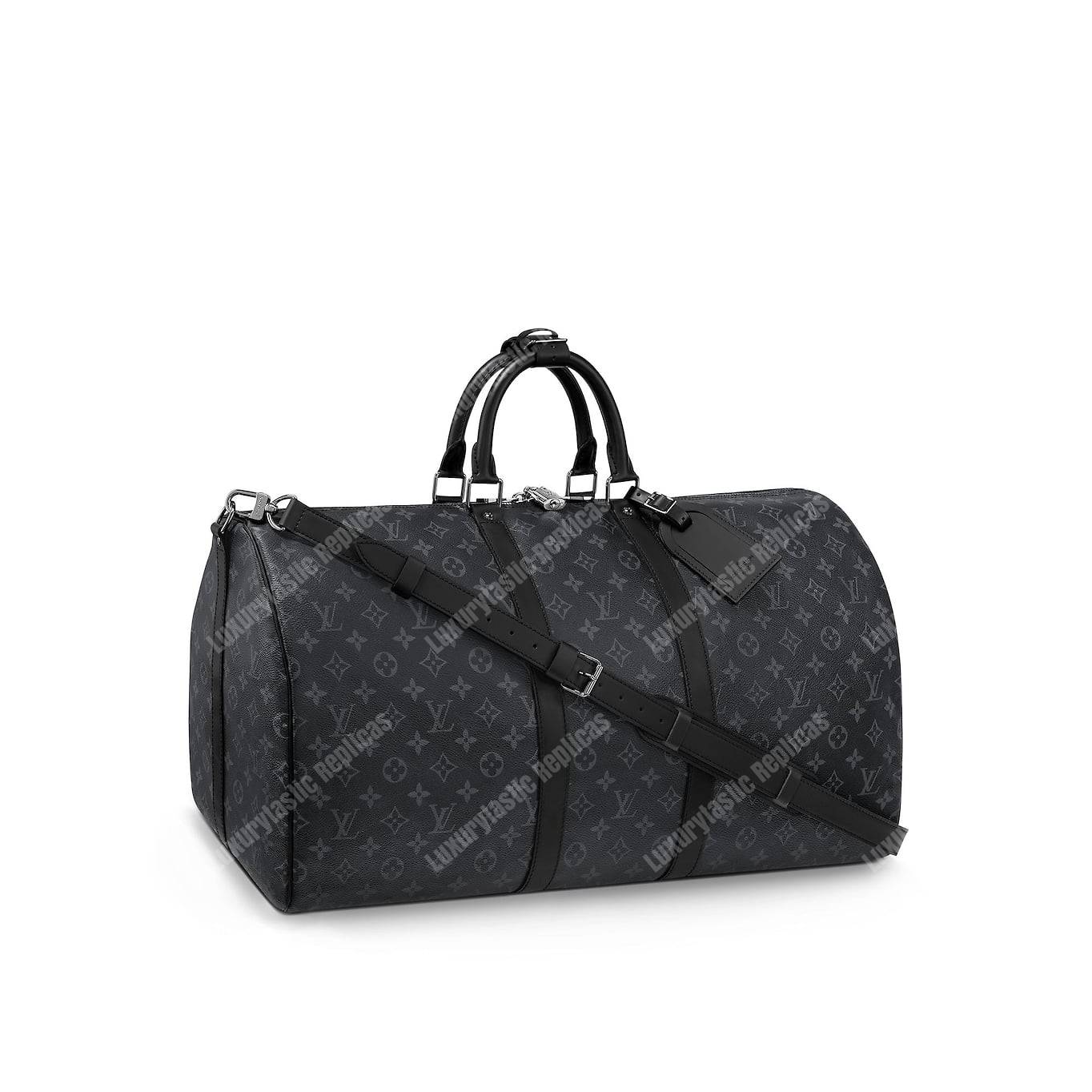 LV Keepall Bandouliere 55 Monogram Eclipse