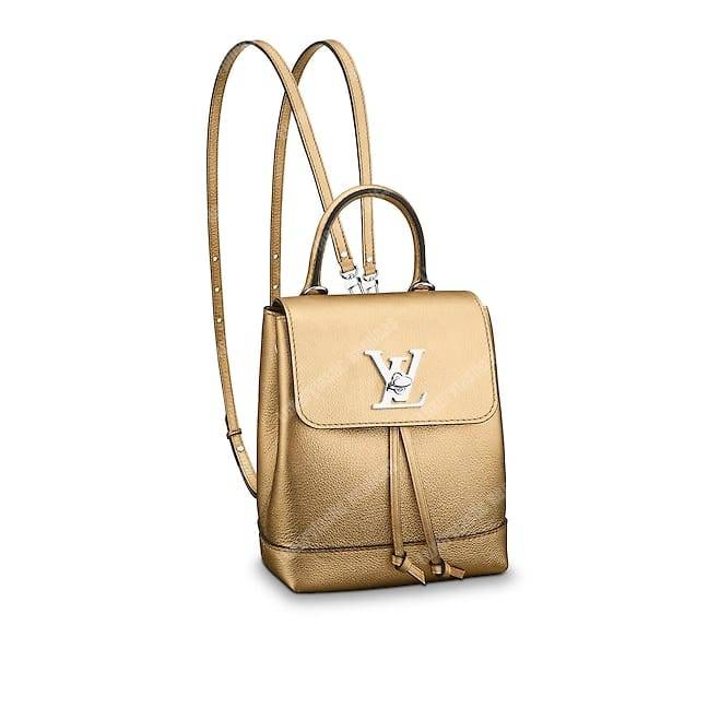 LV Lockme Backpack Mini Gold