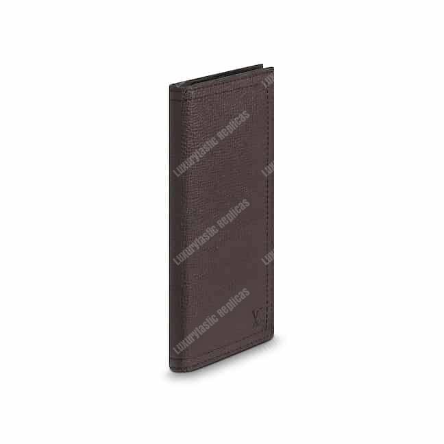 LV Long Coin Wallet Utah Leather Marron