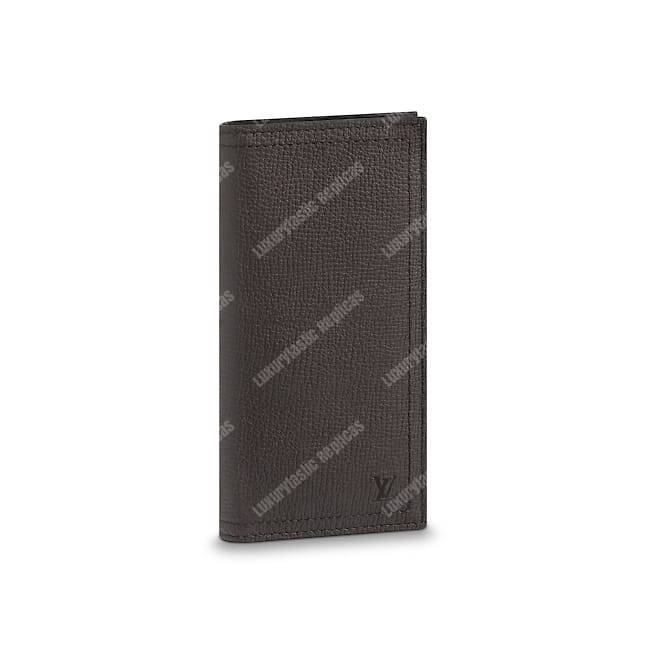 LV Long Coin Wallet Utah Leather Marron