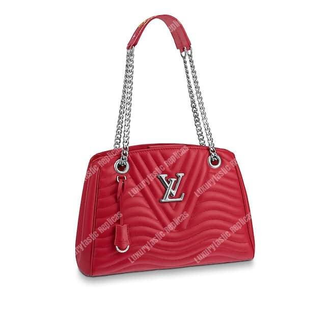 LV New Wave Chain Tote Red