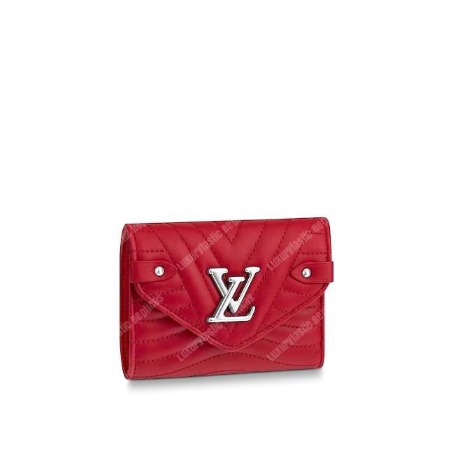 LV New Wave Compact Wallet Red