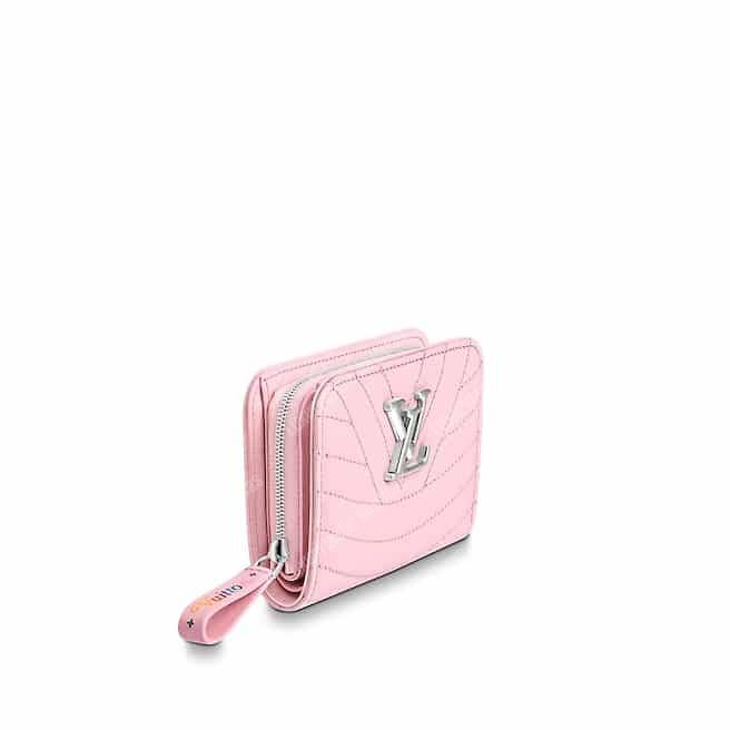 LV New Wave Zipped Compact Wallet Smoothie Pink