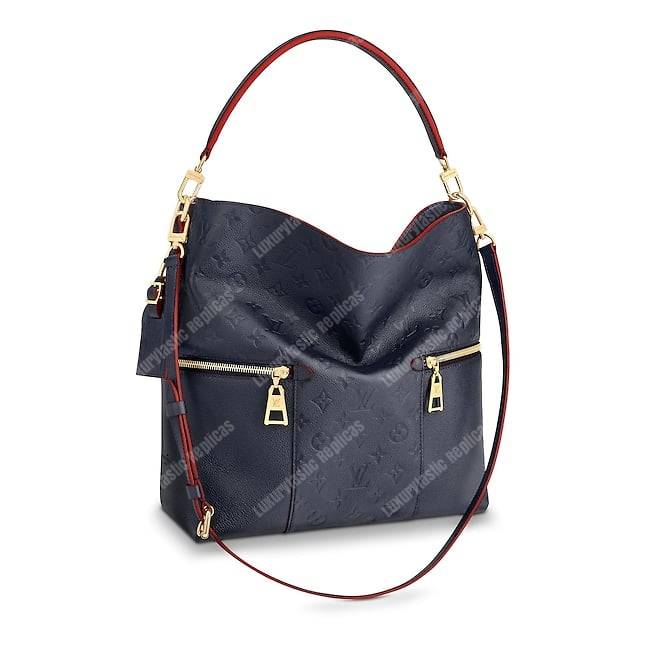 LV Melie Designer Monogram Leather Marine Rouge