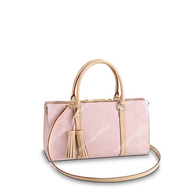 LV Neo Triangle Vernis Leather Rose Ballerine