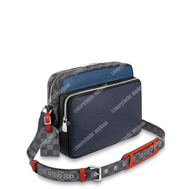LV Nil Slim Epi Leather Damier Graphite Canvas