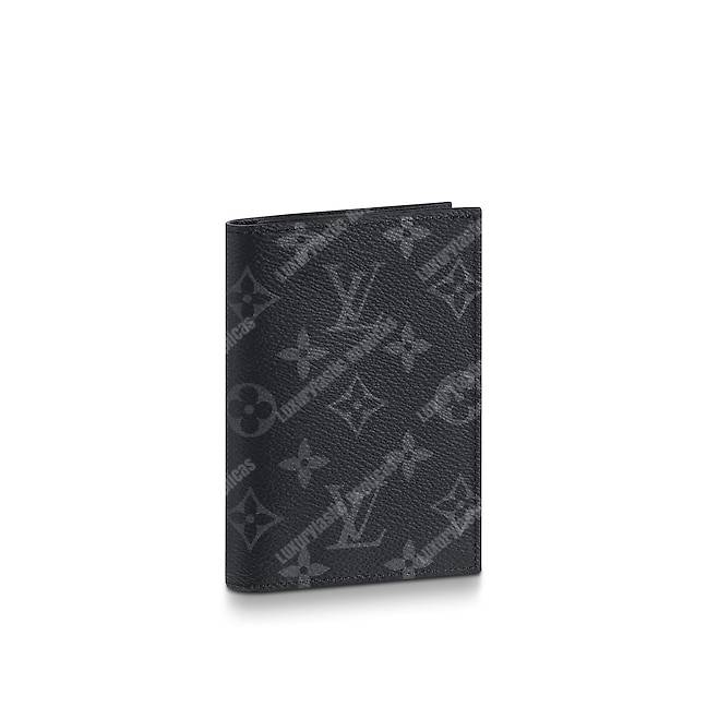 LV Passport Cover Monogram Eclipse