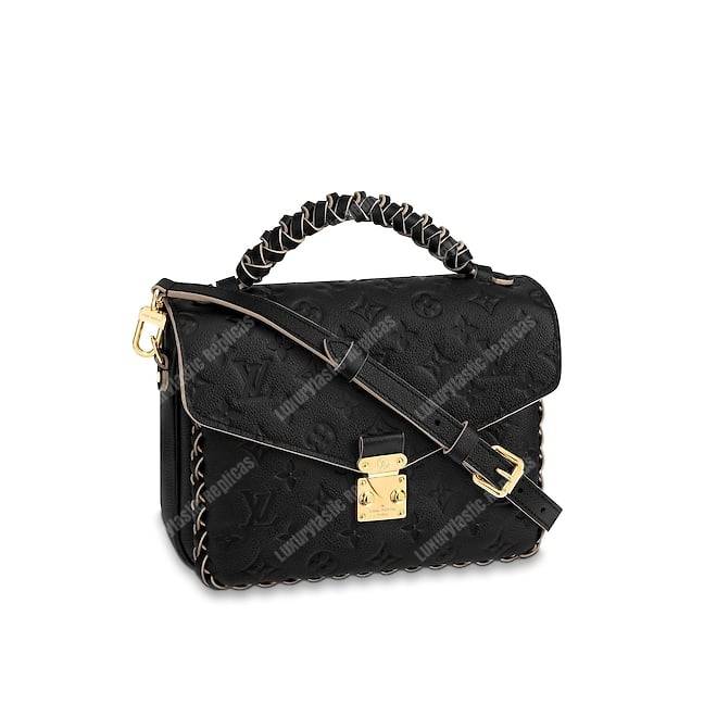 LV Pochette Metis Monogram Empreinte Leather Noir