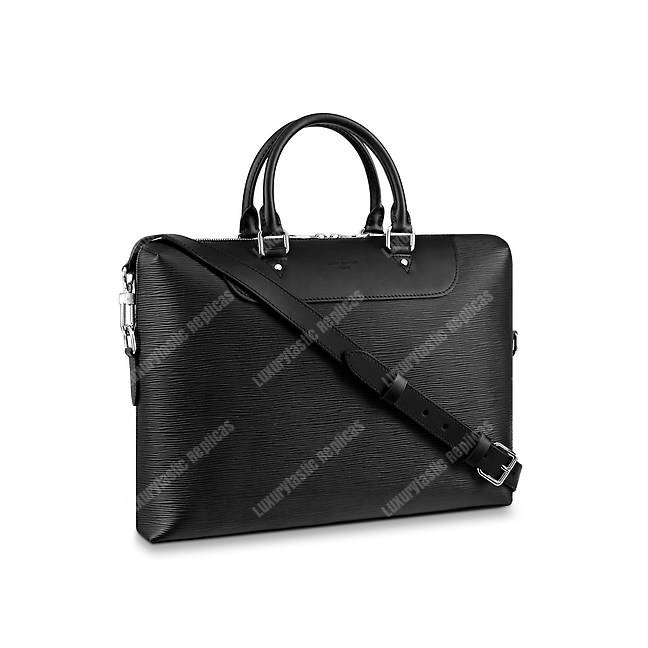 LV Porte-Documents Jour Epi Leather Noir