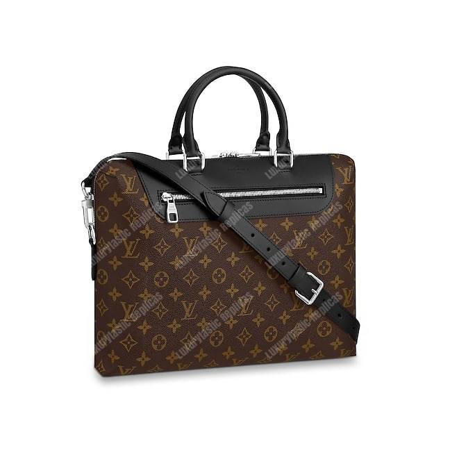 LV Porte-Documents Jour Monogram Macassar Canvas